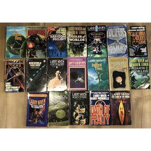 Lot of 19 Larry Niven Fantasy Science Fiction Paperback & Hardcover Books
